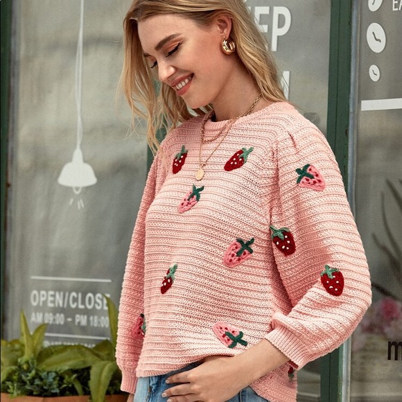 SEARCHING FOR ZARA STRAWBERRY SWEATER - Picture 7 of 9